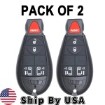 Dodge Grand Caravan 5 Button Fobik Key 2008-2020 For IYZ-C01C | Aftermarket